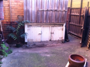 This area was full of dirt, an old and unused door which is now gone and the broken bike. Now look at it! 